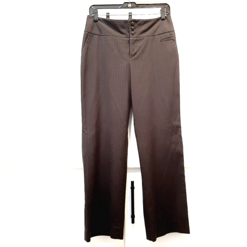 Classic Pinstriped Black Dress Pants by Mossimo Size 4 Short